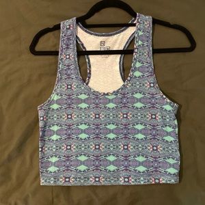 Colorful crop tank top